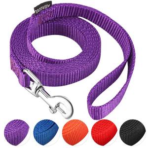 lot 18122 image: AMAGOOD 6 Ft Dog Leash with Swivel Clip, Purple