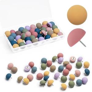 lot 18138 image: LYXMYGS 50-Piece Decorative Push Pins with Storage Box