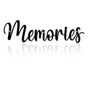 lot 18455 image: Privnix Black Memories Metal Wall Sign 16x4.5