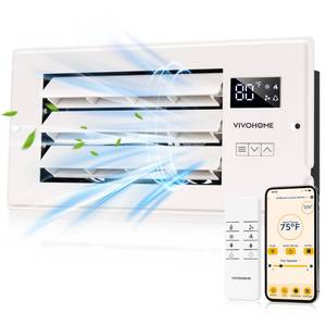 lot 19203 image: VIVOHOME Register Booster Fan 4 x 10 Wi-Fi Control
