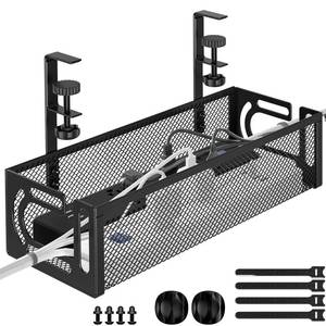 lot 19216 image: Foellstoe Under Desk Cable Management Tray 15.7in