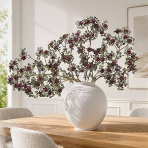 lot 19234 image: FancyPlus Burgundy Berry Stems 5-Piece Set 23.62 Inch