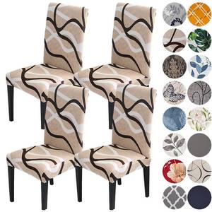 lot 20189 image: Stretch Spandex Dining Chair Covers Set of 4
