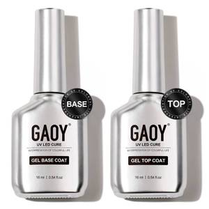 lot 20203 image: GAOY Gel Base Coat and Top Coat Set, 16ml, 2-Piece