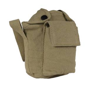 lot 20406 image: Rothco Canvas Canteen Cover with Shoulder Strap, Khaki