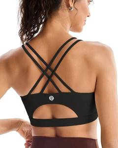 lot 20438 image: Running Girl Sports Bra Strappy Back Padded Small