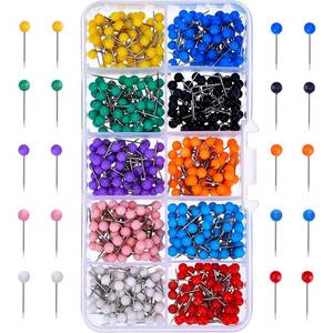 lot 20480 image: Outus Map Push Pins 500 Pieces Multicolor 18 Inch