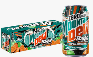 lot 1507 image: Mountain Dew Baja Cabo Citrus Zero Sugar Tropical Citrus Punch 12-pack