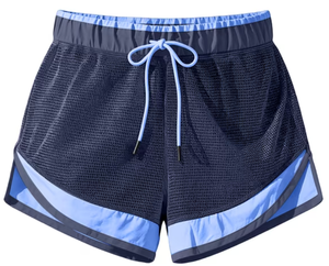 lot 2361 image: Mesh Athletic Shorts w Drawstring BlueBlack L