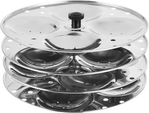 lot 2116 image: Idli Maker Stand �� 4 Tier, Makes 16 Idlis, Fits 568 Quart Multi Cooker, Pressure Cooker, Steamer �� South Indian Idli Cooker Rack