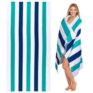 lot 2129 image: cabanana Microfiber Beach Towel 35 x 70 Inch Turquoise
