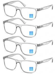 lot 2166 image: OLOMEE Large Reading Glasses Men Blue Light Blocking 2.50
