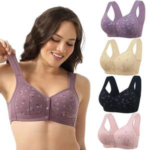 lot 2199 image: Wonholy Front Snap Closure Padded Bra, Size 44, 4-Pack
