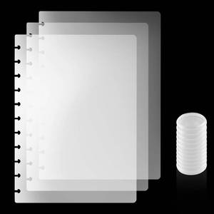 lot 2218 image: WANGDEFA Discbound Notebook Covers Letter Size 3-Pack