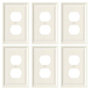 lot 2222 image: Treewell Bamboo Fiber Duplex Outlet Cover Plate 6-Pack