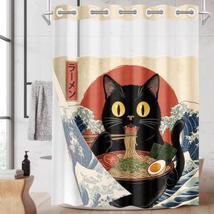 lot 2332 image: Nesphy Shower Curtain with Snap-In Liner 71x74