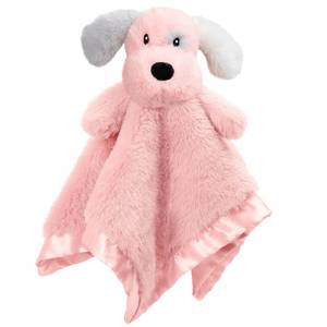 lot 8397 image: BEILIMU Plush Puppy Security Blanket 16 Inch Pink