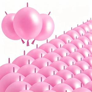 lot 8398 image: Generic Link Balloons 6 Inch Pink 100 Pieces