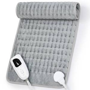 lot 8405 image: Deepsoon Electric Heating Pad 24x12 Inch Light Gray