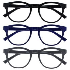 lot 8415 image: OPULIZE Blue Light Blocking Reading Glasses 1.50 (3-Pack)