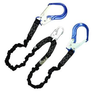lot 9509 image: AFP 6 ft Dual-Leg Shock-Absorbing Lanyard, Aluminum