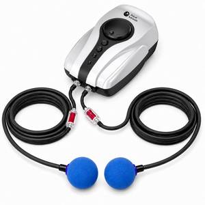 lot 9531 image: AquaMiracle All-in-One Koi Pond Aerator for Outdoor Pond up to 1000 Gallons, Air Pump Aeration Kit with 2 Outlets Air Stones Airline Tubing Check Valves