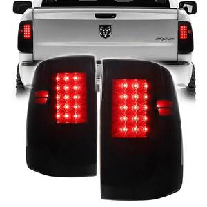 lot 9546 image: Akmties LED Tail lights For 2009-2018 RAM 15002010-2018 RAM 2500 3500 Tail Lights Brake Stop Lamp (Black HousingSmoke Lens)