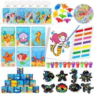lot 10138 image: 192 Under the Sea Party Favors for Kids, 24 Pack Coloring Books Set Toys Bulk for Classroom Gifts Prizes, Summer Goodie Bags Stuffers for Boys Girls Student Party Art Crafts(coloring books set)