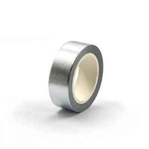 lot 10190 image: Silver foil washi tape for wall Decorative tape for crafts Washy-tape Mirror tape Silver strips for wall decor Silver duct tape Metallic washi tape Self Adhesive Masking Tape 0.59in x33FT (Silver)