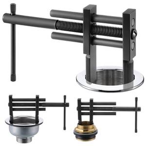 lot 10193 image: Adjustable T-Handle Tub Drain Wrench 0.7-3.7 Bath Drain Removal Tool, 1 Pc
