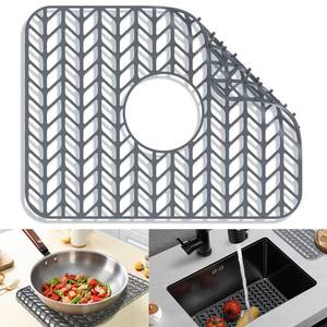 lot 10200 image: JOOKKI Sink Protectors for Kitchen Sink 16.2�12.5 Center Drain Sink Mat