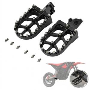 lot 10236 image: Silutrcn Foot Pegs CNC Aluminum for Electric Dirt Bike Yozma IN10Pro-Black