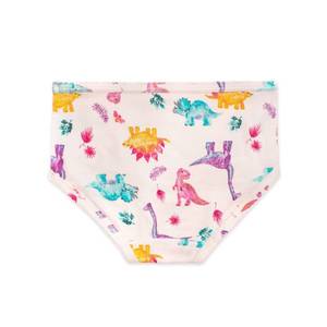 lot 10253 image: Burts Bees Baby Girls Organic Cotton Brief Underwear, 5-Pack