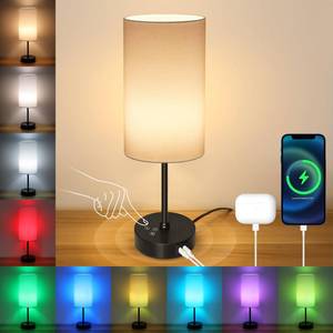 lot 11873 image: Unicozin 17 Inch Touch Control Table Lamp with USB Charging