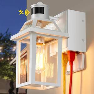 lot 11875 image: Yisuro Porch Light with GFCI Outlet Dusk to Dawn
