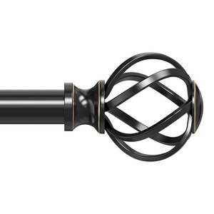 lot 11907 image: VOIIY Black Curtain Rod 36-120 Inch Adjustable
