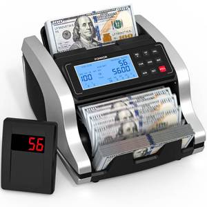 lot 11930 image: PONNOR Money Counter Machine with Counterfeit Detection