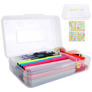lot 12307 image: JIOMULIG Large Pencil Case Hard Plastic Storage