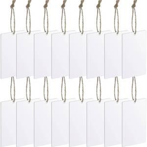 lot 12318 image: Zonon Basket Tags with Twine String Clips - 24 Pieces