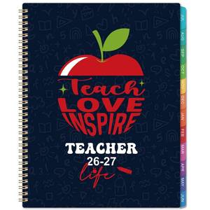 lot 12323 image: Indeme Teacher Planner 2026-2027 9x11 Weekly Monthly