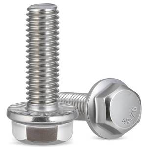 lot 12325 image: Krysay M6 x 30mm Flanged Hex Head Bolts 304 Stainless Steel 38Pc