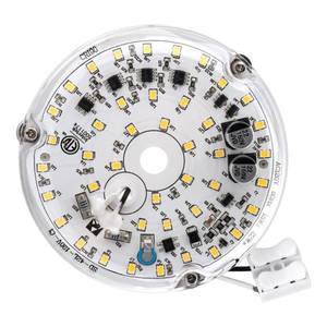 lot 12349 image: CALIDAKA Ceiling Fan LED Light Retrofit Kit 18W 4in 120V