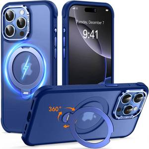 lot 12355 image: Magnetic iPhone 15 Pro Max Case with 360° Stand