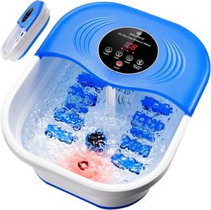 lot 17329 image: SPA4PIEDS Collapsible Heated Foot Spa Bath with Shiatsu Rollers