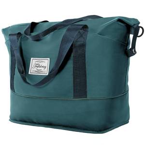lot 17342 image: Trifabricy Travel Duffel Bag with Wet Pocket & Trolley Sleeve