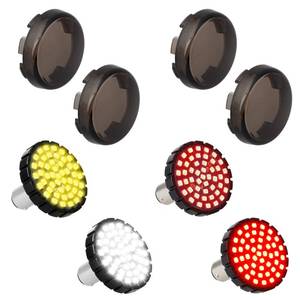 lot 18163 image: QUASCO 1157 LED Front Rear Turn Signals 2 inch Bullet