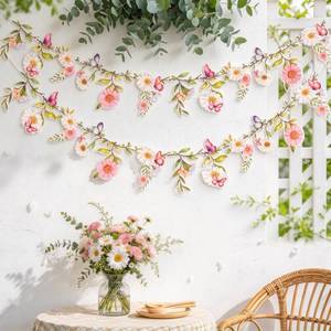 lot 18200 image: SUNBEAUTY 13ft Wildflower Garland Banner