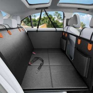 lot 19248 image: Dog Car Seat Cover for Back Seat, PU Back Seat Extender For Cars SUV