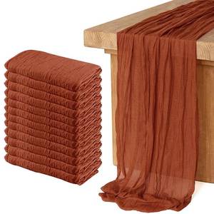 lot 19270 image: Keepshowing 12-Pack Cheesecloth Table Runner 35 x 118