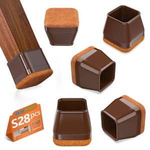 lot 20220 image: BAIPOK 28Pc Square Chair Leg Floor Protectors